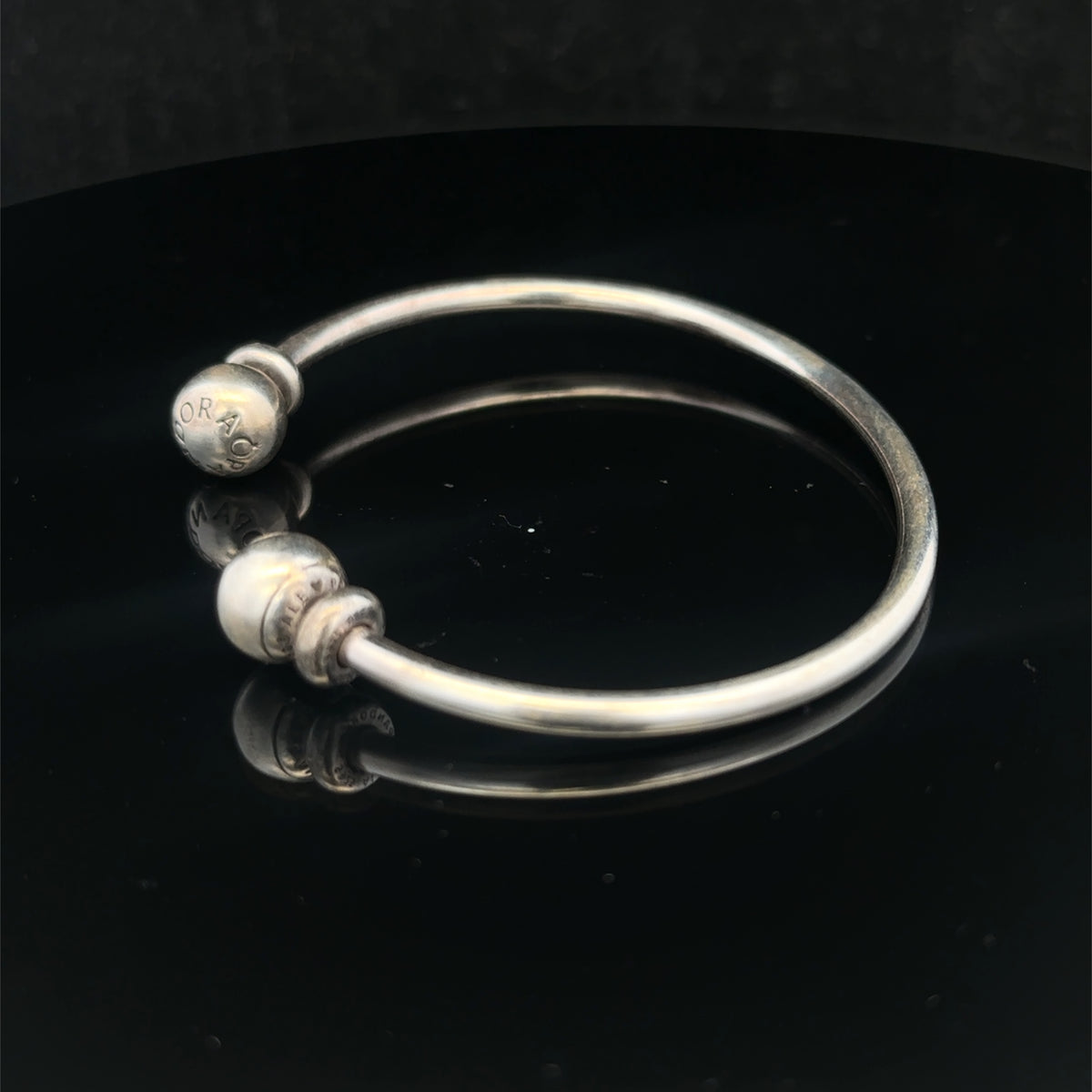 Silver pandora torque bangle 11.5g (sh26720b)