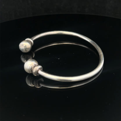 Silver pandora torque bangle 11.5g (sh26720b)