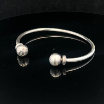 Silver pandora torque bangle 11.5g (sh26720b)