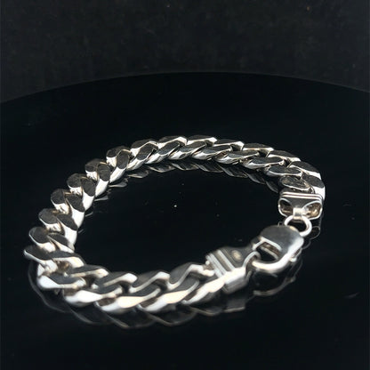 Silver curb bracelet 37.4g (sh27204b)