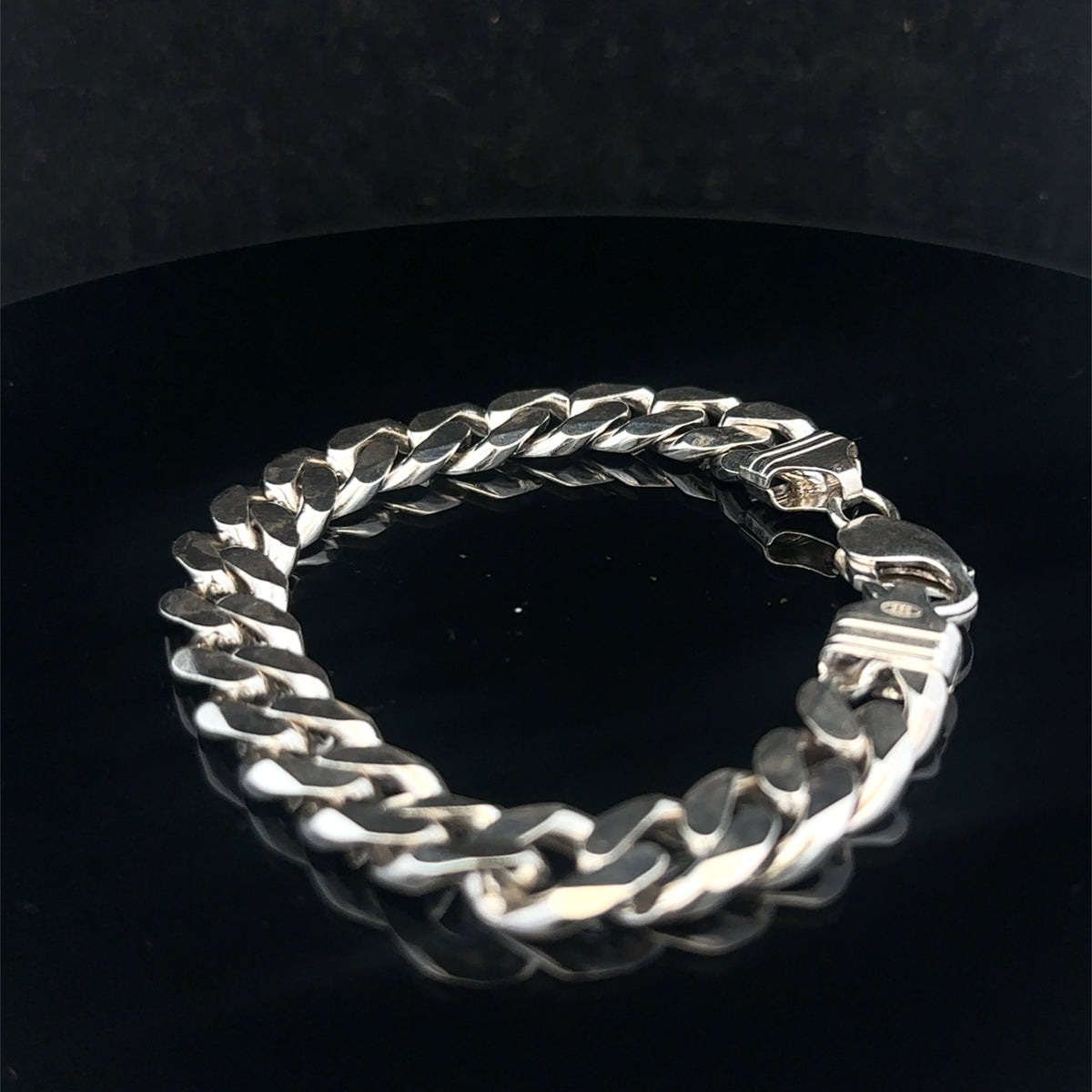 Silver curb bracelet 37.4g (sh27204b)