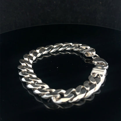Silver curb bracelet 37.4g (sh27204b)