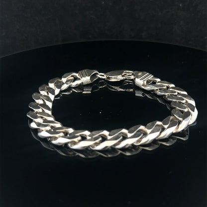 Silver curb bracelet 37.4g (sh27204b)