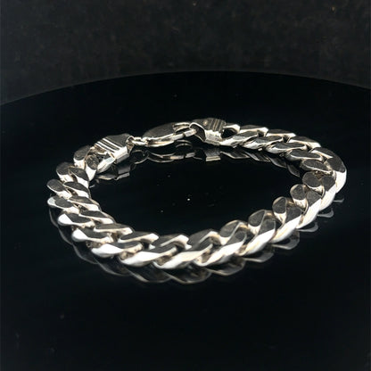Silver curb bracelet 37.4g (sh27204b)