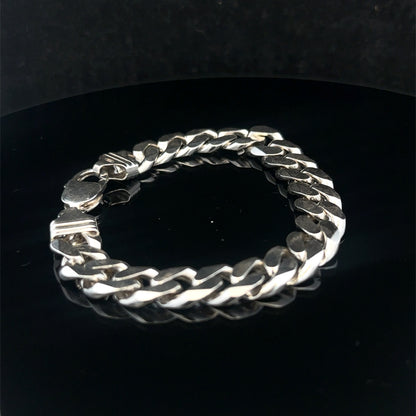 Silver curb bracelet 37.4g (sh27204b)
