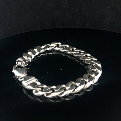 Silver curb bracelet 37.4g (sh27204b)