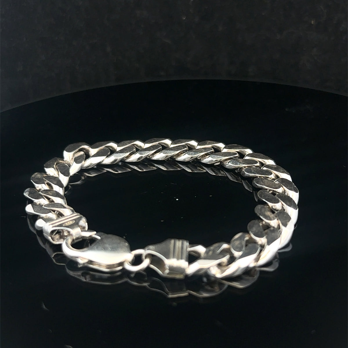 Silver curb bracelet 37.4g (sh27204b)