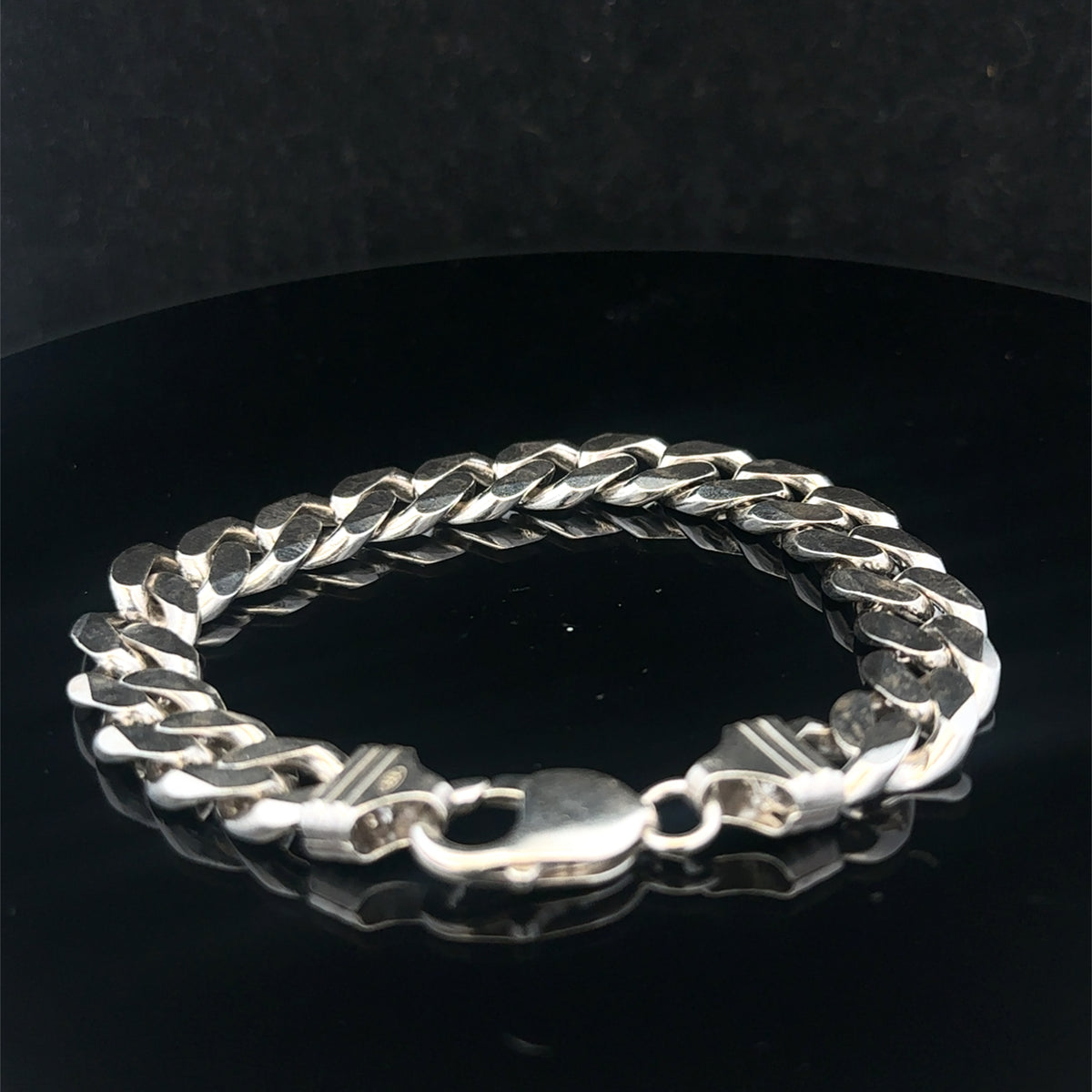 Silver curb bracelet 37.4g (sh27204b)