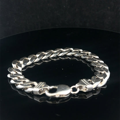 Silver curb bracelet 37.4g (sh27204b)
