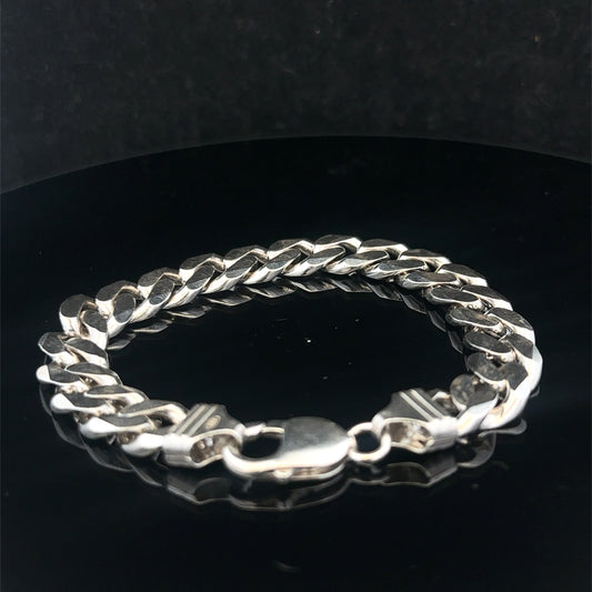Silver curb bracelet 37.4g (sh27204b)