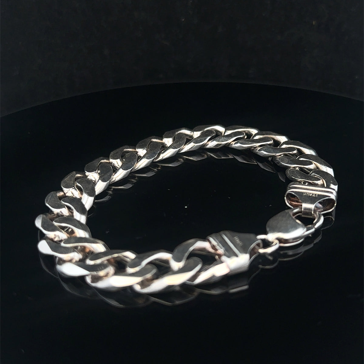 Silver curb bracelet 49g (sh25322l)