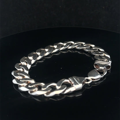 Silver curb bracelet 49g (sh25322l)