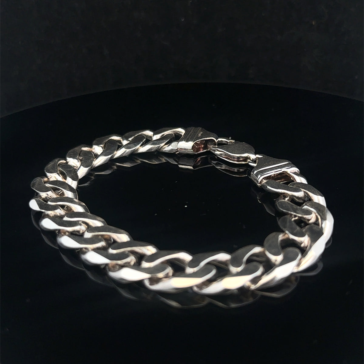 Silver curb bracelet 49g (sh25322l)
