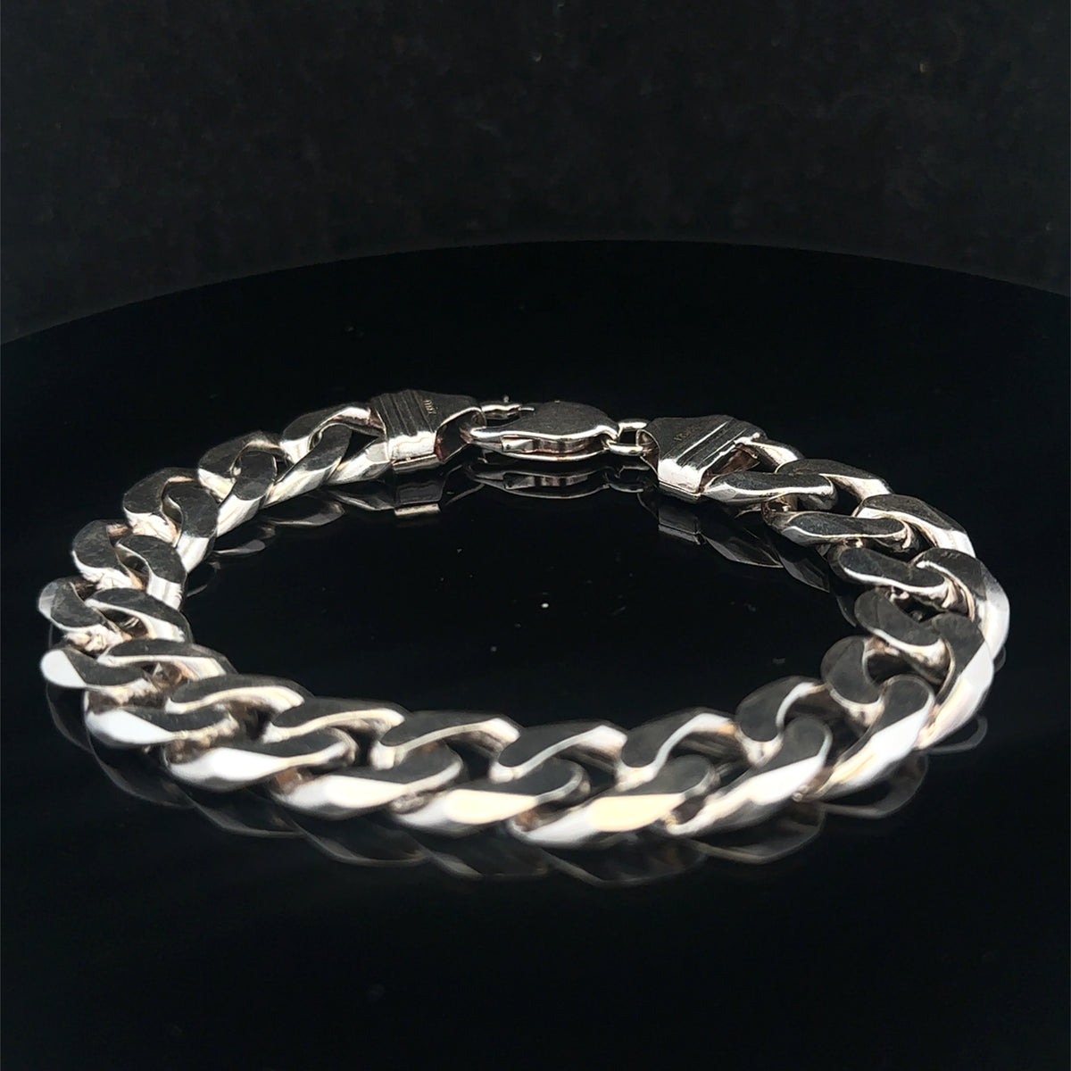 Silver curb bracelet 49g (sh25322l)