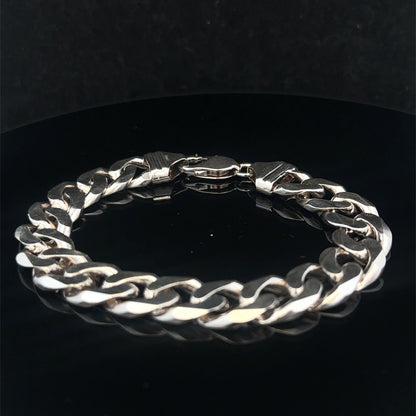 Silver curb bracelet 49g (sh25322l)