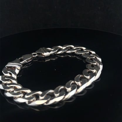 Silver curb bracelet 49g (sh25322l)