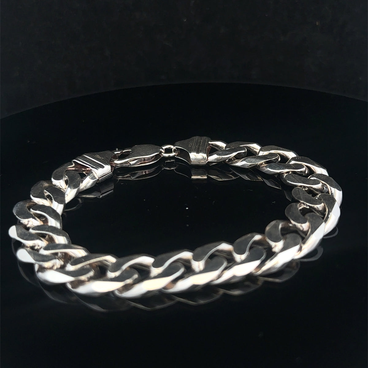 Silver curb bracelet 49g (sh25322l)