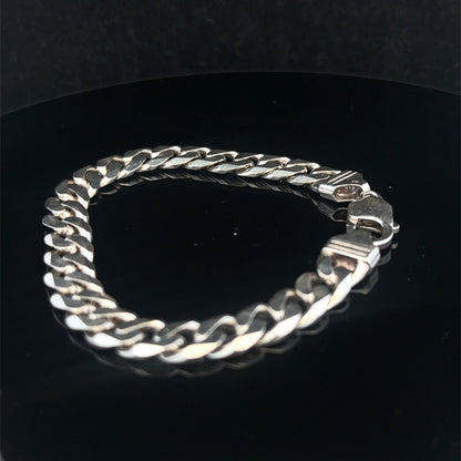 Silver curb bracelet 31.5g (sh25669l)