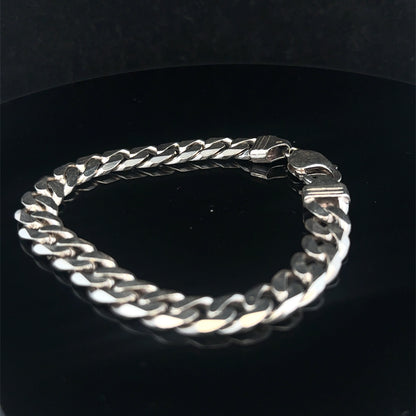 Silver curb bracelet 31.5g (sh25669l)