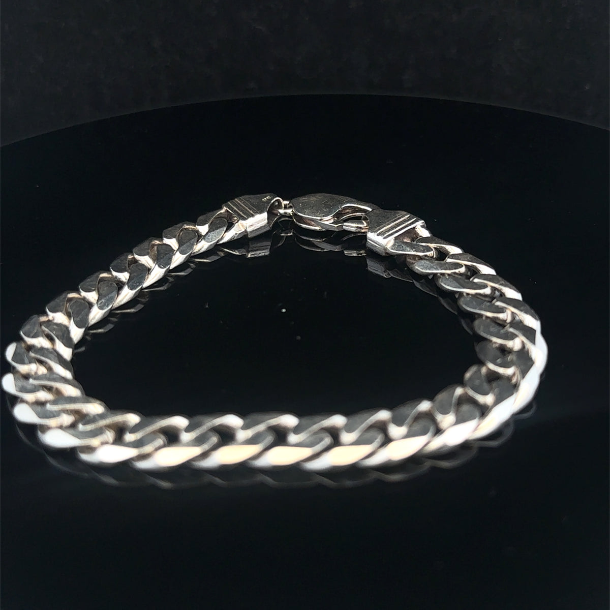 Silver curb bracelet 31.5g (sh25669l)