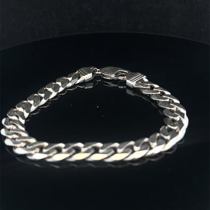 Silver curb bracelet 31.5g (sh25669l)