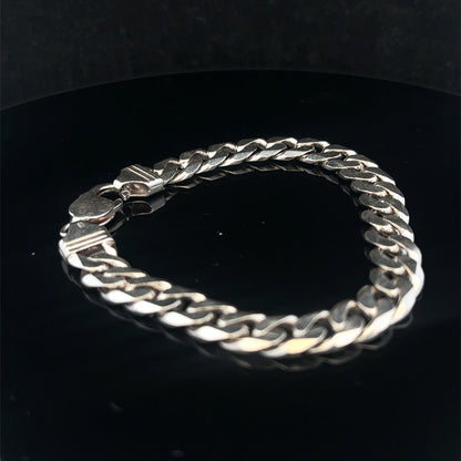 Silver curb bracelet 31.5g (sh25669l)
