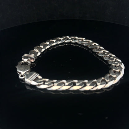 Silver curb bracelet 31.5g (sh25669l)