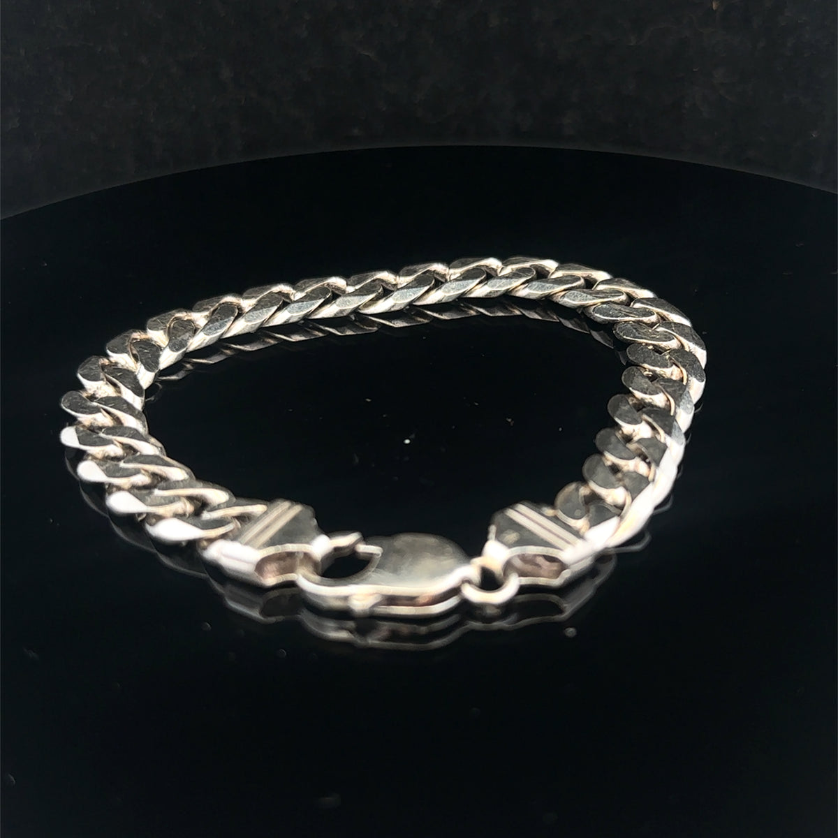 Silver curb bracelet 31.5g (sh25669l)