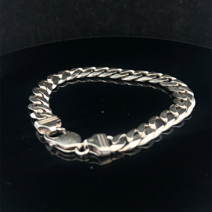 Silver curb bracelet 31.5g (sh25669l)