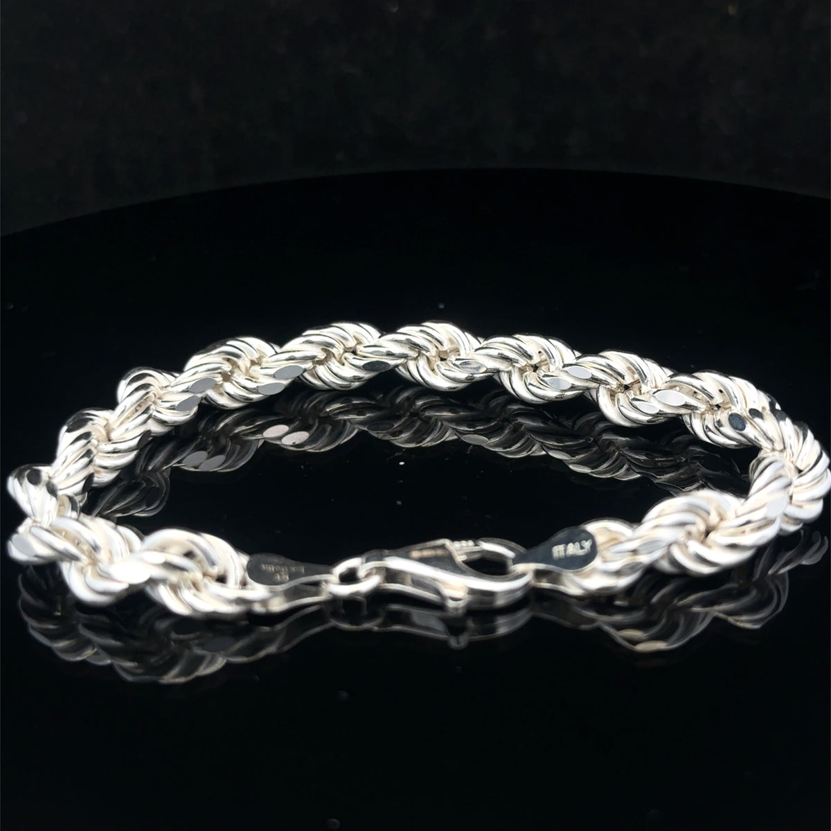 Silver rope bracelet 13.8g (sh24967l)