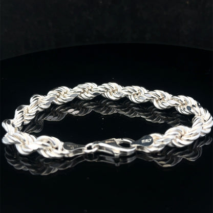 Silver rope bracelet 13.8g (sh24967l)