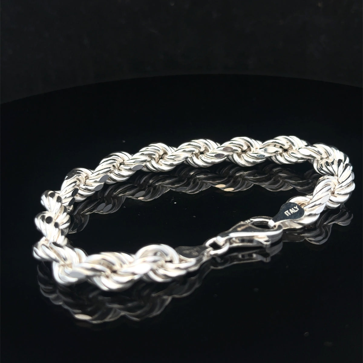 Silver rope bracelet 13.8g (sh24967l)
