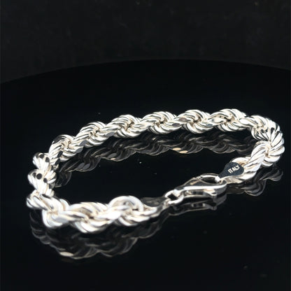 Silver rope bracelet 13.8g (sh24967l)