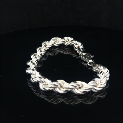 Silver rope bracelet 13.8g (sh24967l)