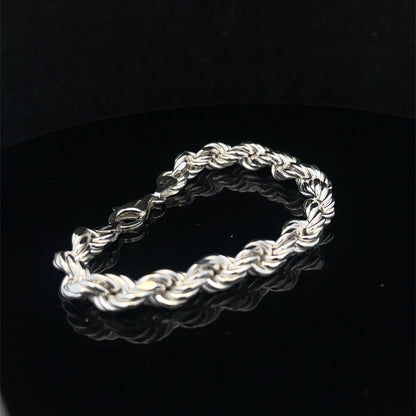 Silver rope bracelet 13.8g (sh24967l)