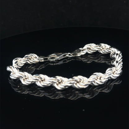 Silver rope bracelet 13.8g (sh24967l)