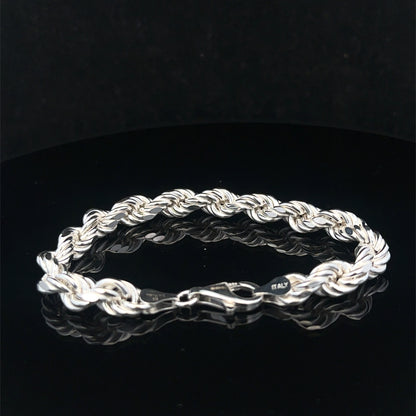 Silver rope bracelet 13.8g (sh24967l)