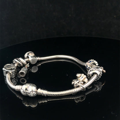 Silver pandora charm bracelet 35g (sh27110b)