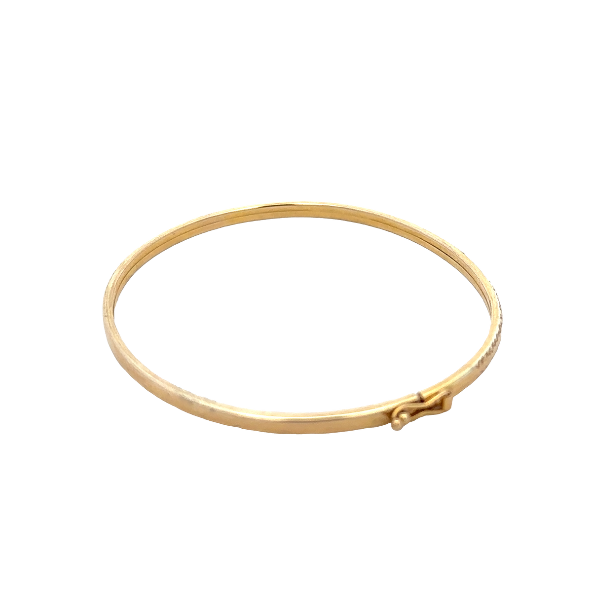 9ct yellow gold bangle 3.6g (sh25611l)