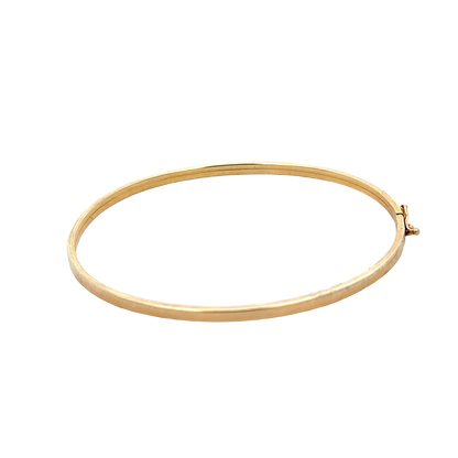 9ct yellow gold bangle 3.6g (sh25611l)