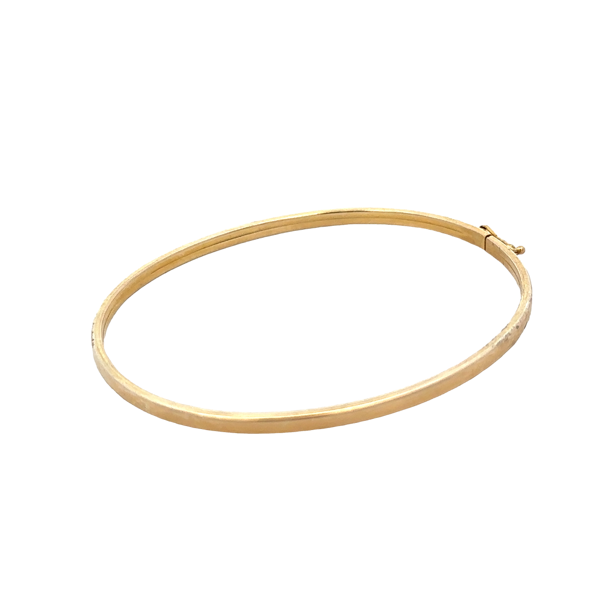 9ct yellow gold bangle 3.6g (sh25611l)