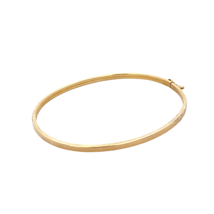 9ct yellow gold bangle 3.6g (sh25611l)