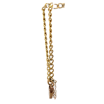 9ct yellow gold bracelet 6.1g (sh26286b)