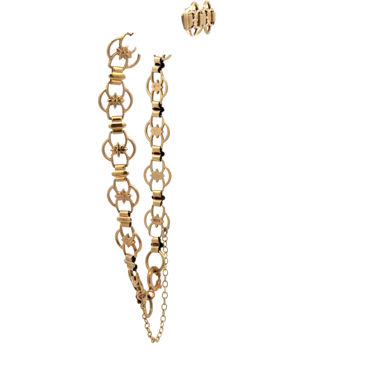 9ct yellow gold bracelet 5.7g (sh26740b)