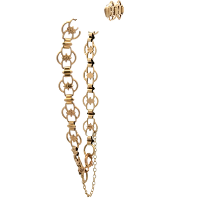 9ct yellow gold bracelet 5.7g (sh26740b)
