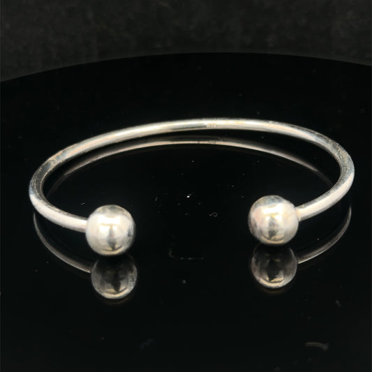 Silver torque bangle 14.1g (sh25315l)