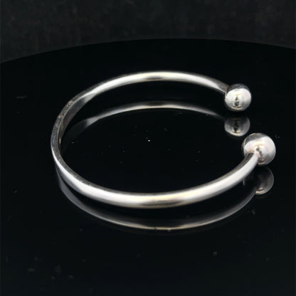 Silver torque bangle 18.7g (sh27029b)