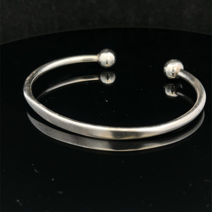 Silver torque bangle 18.7g (sh27029b)