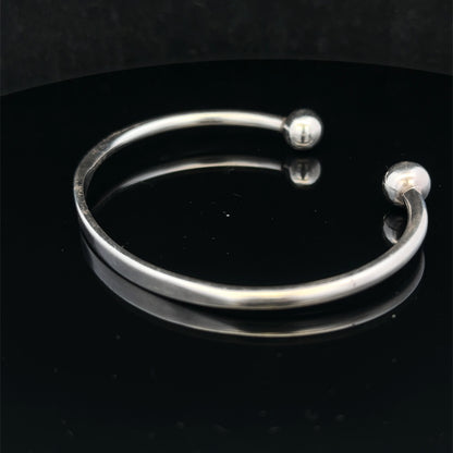Silver torque bangle 18.7g (sh27029b)