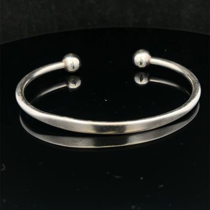 Silver torque bangle 18.7g (sh27029b)